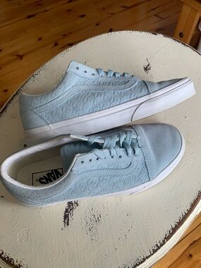 Vans Old Skool Powder Blue Textured Suede Sneakers